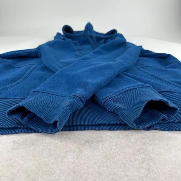 Athleta Poseidon Blue Sundown Hoodie Kangaroo Pocket Size M Womens Sweatshirt - Picture 8 of 10